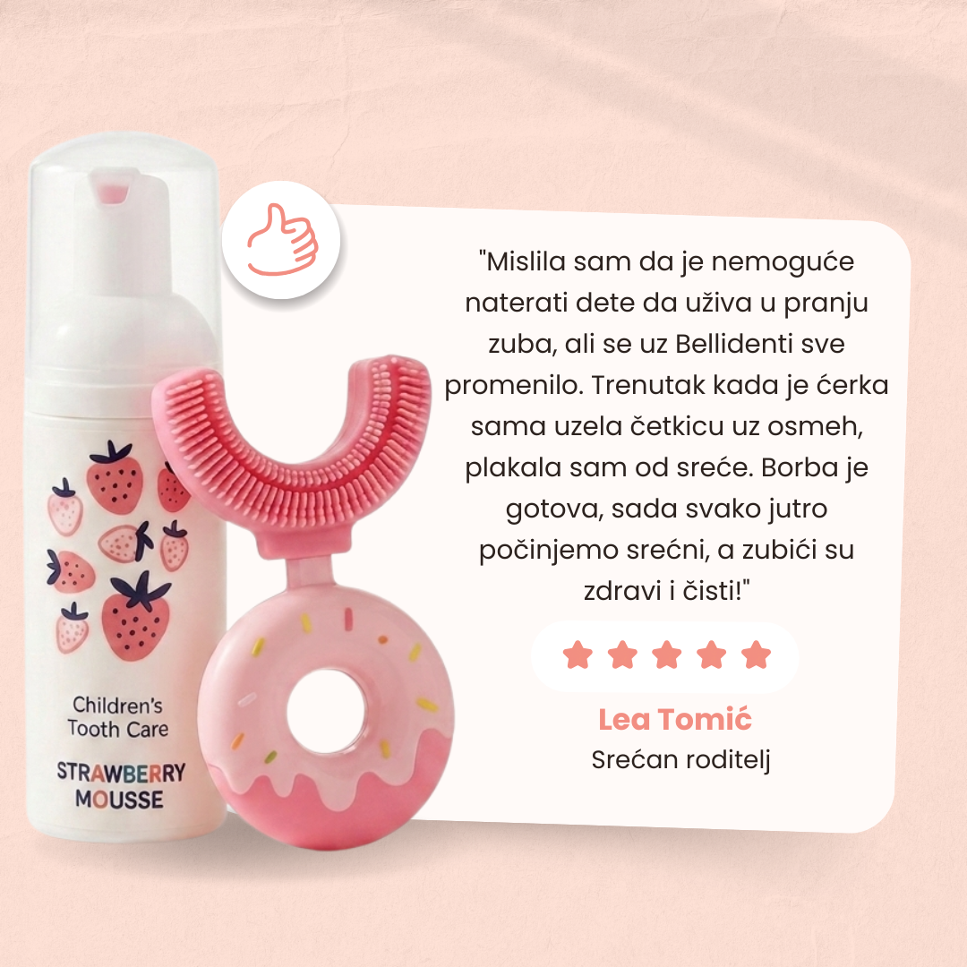 Belli Denti® set - Kartáček a pěnová zubní pasta