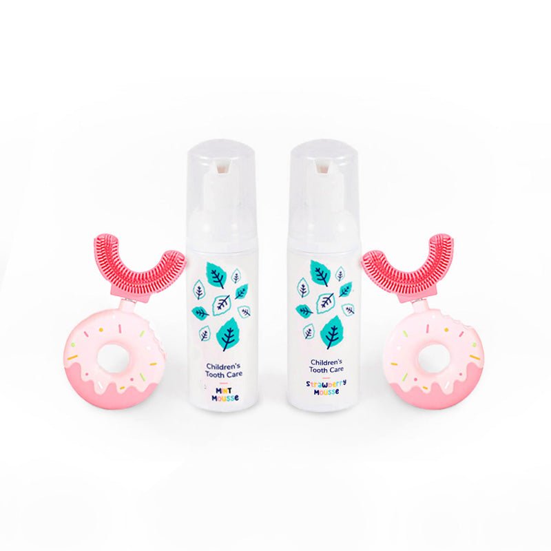 Rodinný Belli Denti® set - 2x kartáček a 2x pěnová zubní pasta