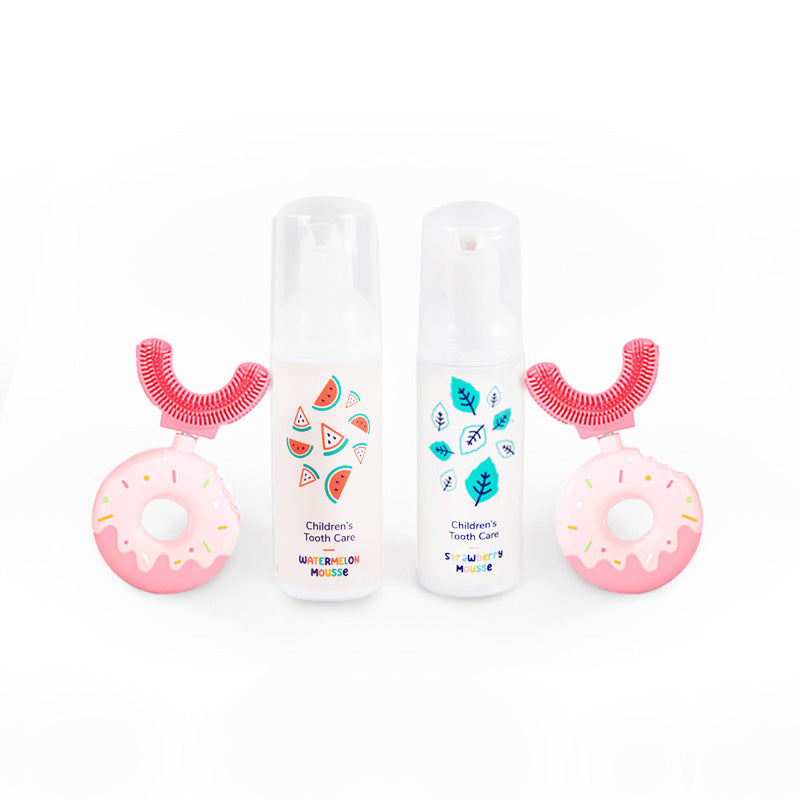 Rodinný Belli Denti® set - 2x kartáček a 2x pěnová zubní pasta