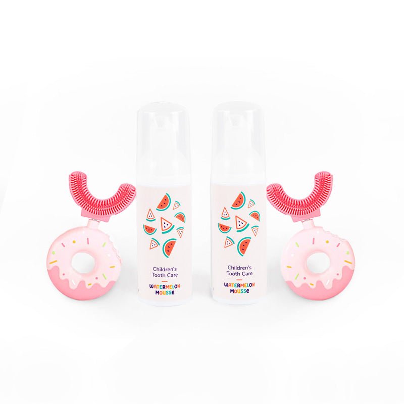 Rodinný Belli Denti® set - 2x kartáček a 2x pěnová zubní pasta