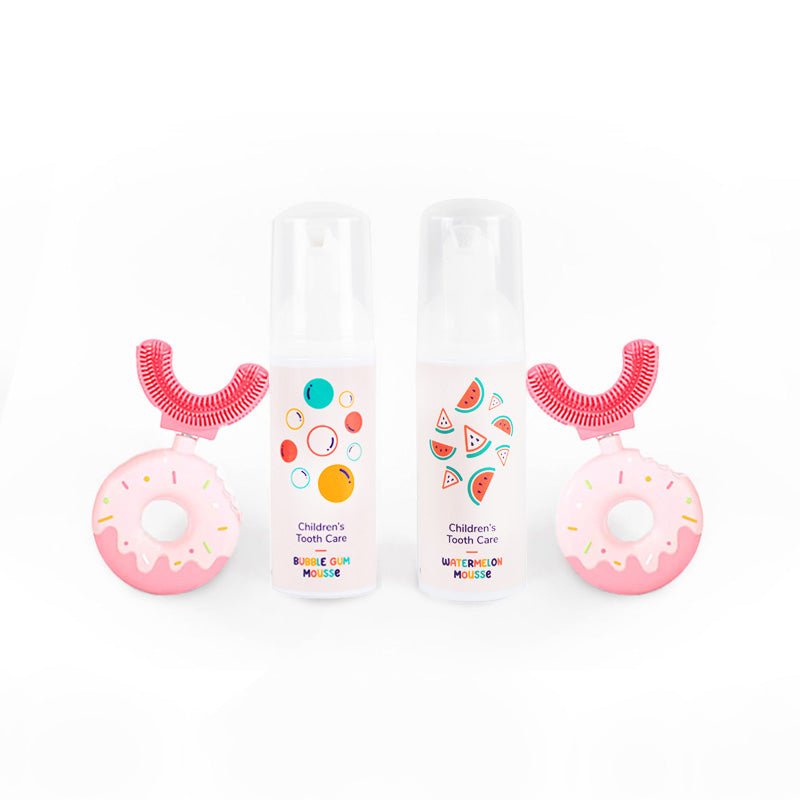 Rodinný Belli Denti® set - 2x kartáček a 2x pěnová zubní pasta